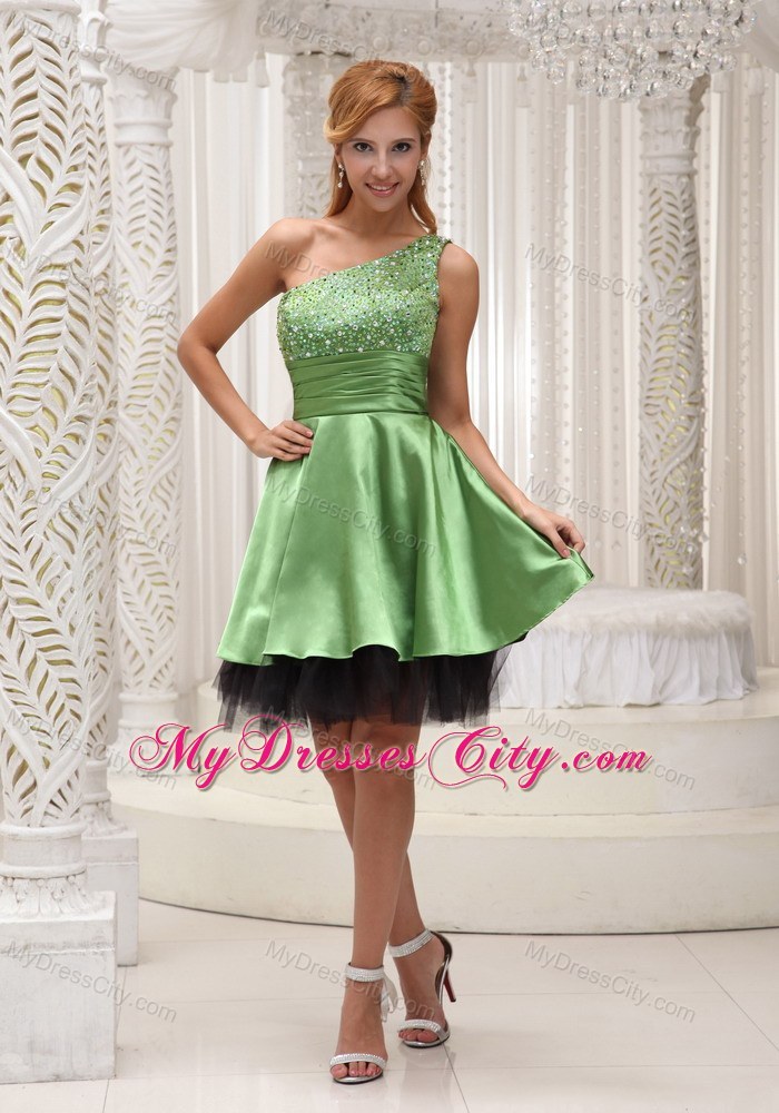 Empire Beading Prom Dress for Party With Single Strap