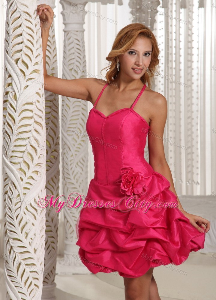 Spaghetti Straps Coral Pick-ups Prom Party Dress For Cheap