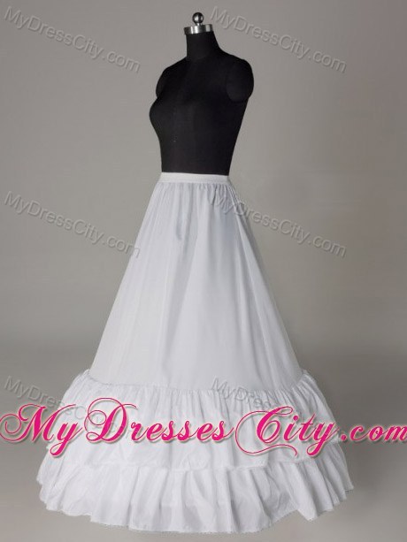 Two Layers A-line Taffeta Floor-length Petticoat