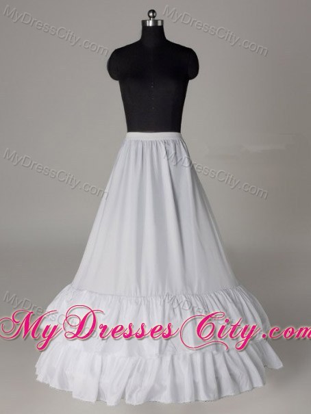 Two Layers A-line Taffeta Floor-length Petticoat