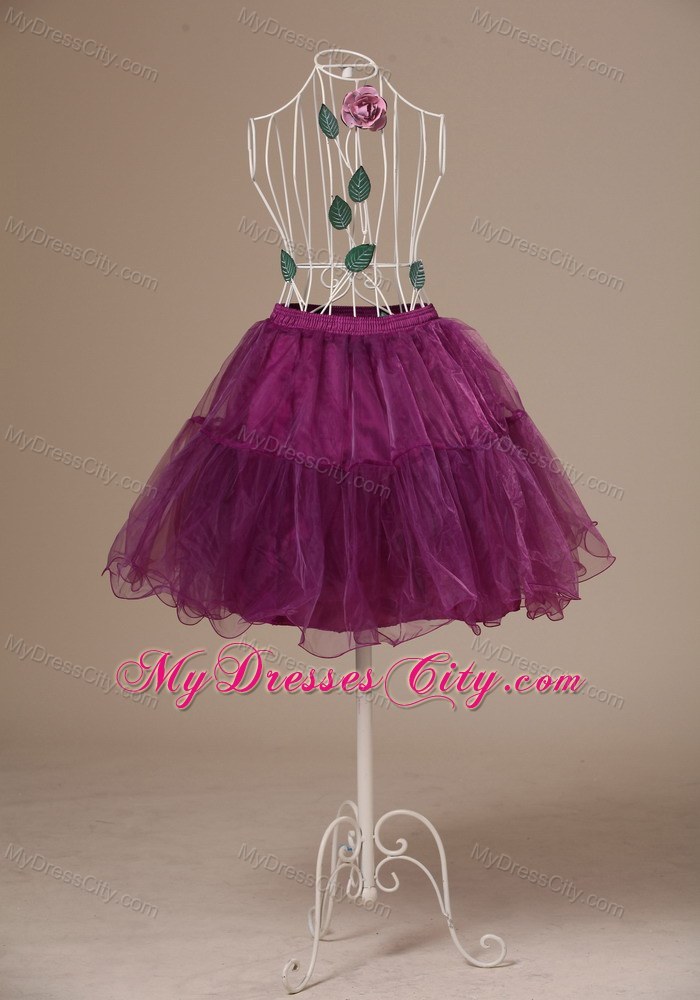 Hot Selling Fushsia Mini-length Petticoat