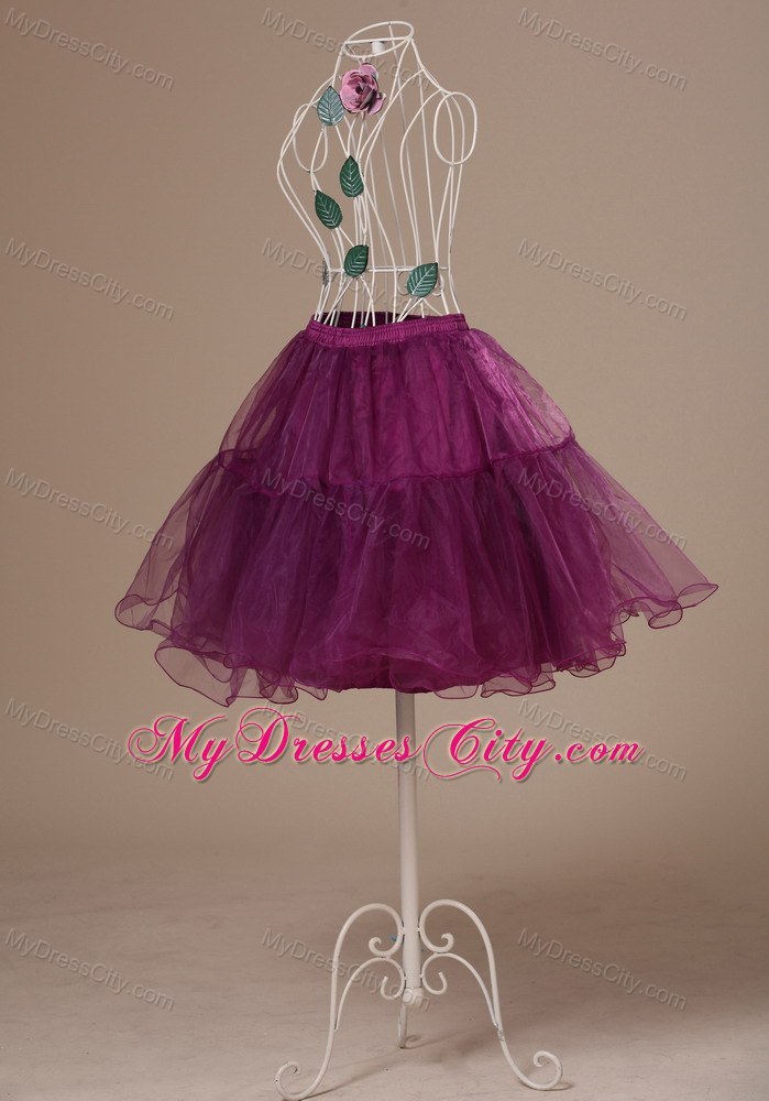 Hot Selling Fushsia Mini-length Petticoat