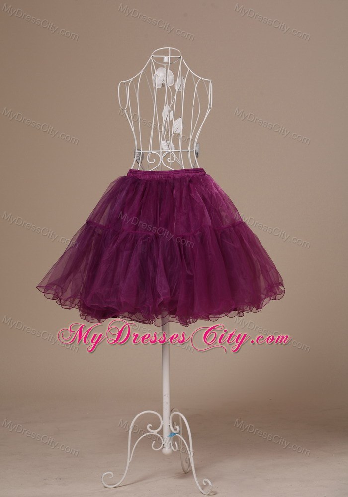 Hot Selling Fushsia Mini-length Petticoat