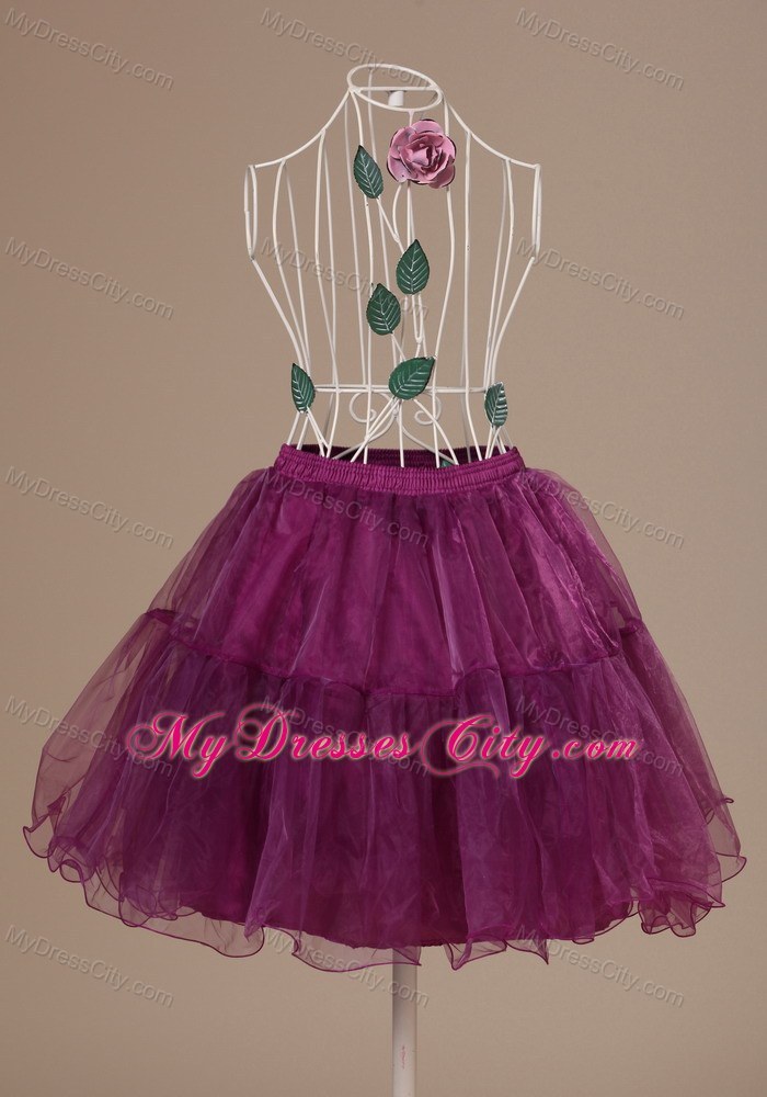 Hot Selling Fushsia Mini-length Petticoat