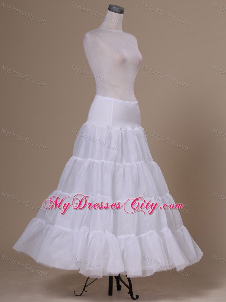 White Organza Hot Selling Floor-length Petticoat