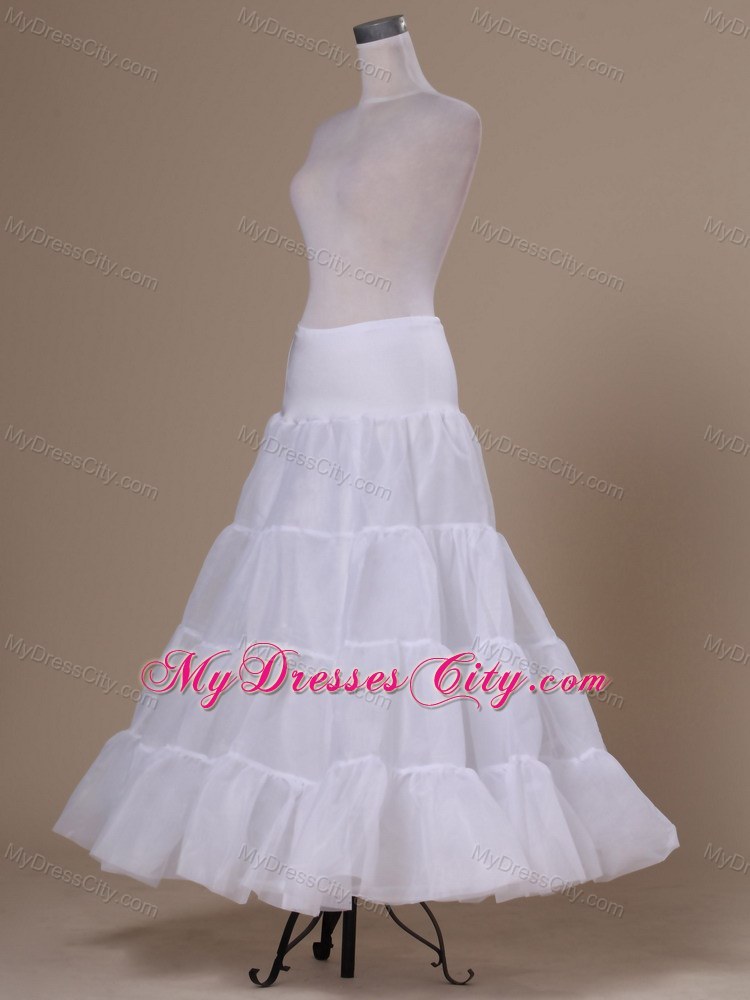 White Organza Hot Selling Floor-length Petticoat