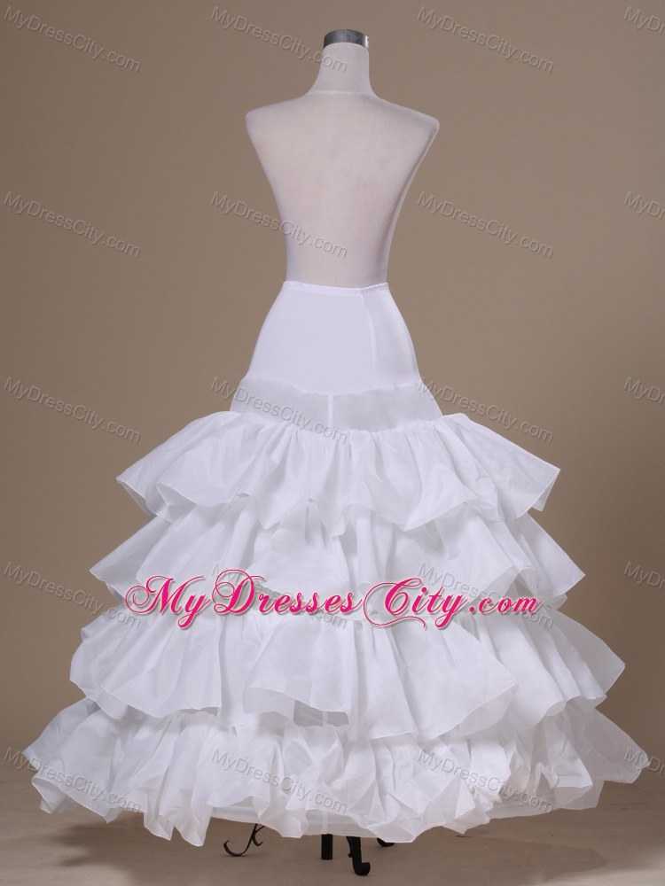 Ruffled Layers Ball Gown Taffeta For Prom Petticoats