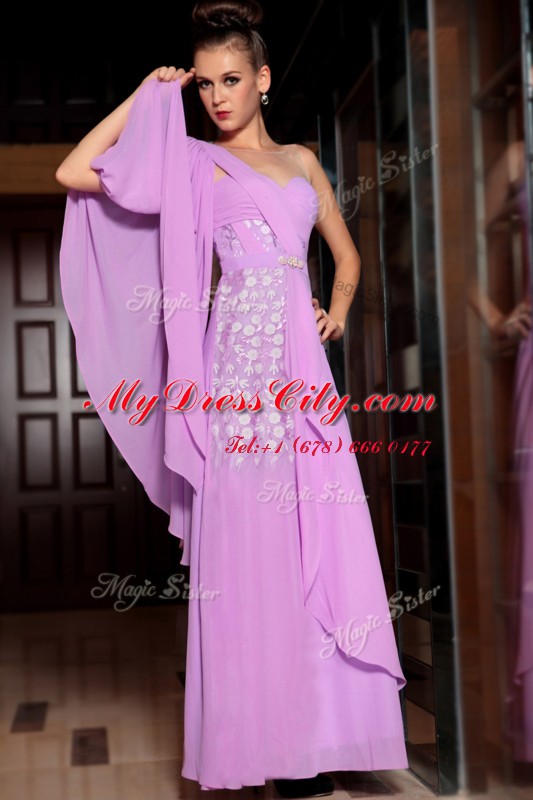 Half Sleeves Beading and Ruching Side Zipper Dress for Prom