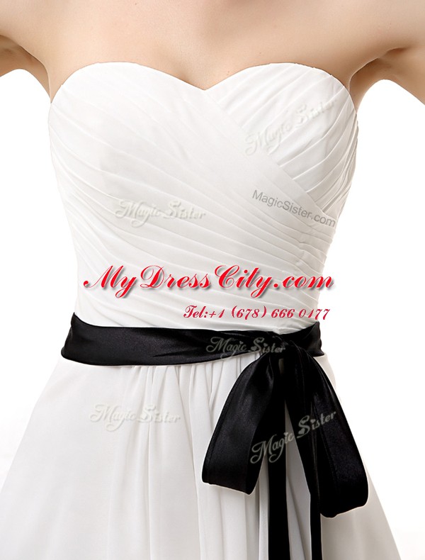 Cute Sleeveless Sashes ribbons Lace Up Prom Evening Gown