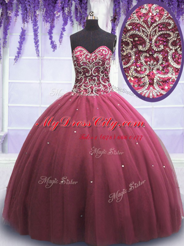 Pink Lace Up 15th Birthday Dress Beading and Appliques Sleeveless Floor Length