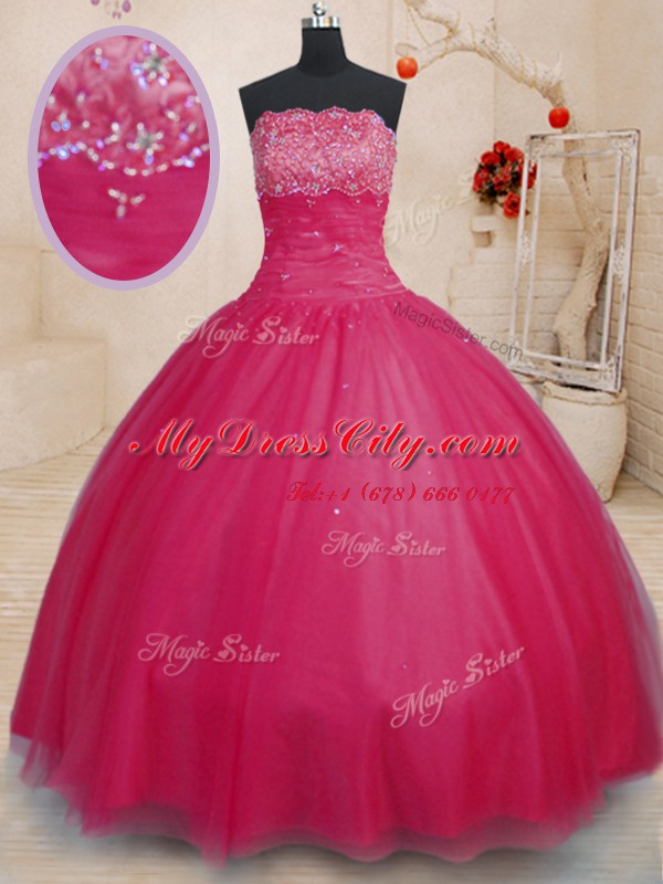 Noble Off the Shoulder Floor Length Ball Gowns Sleeveless Coral Red Sweet 16 Quinceanera Dress Lace Up