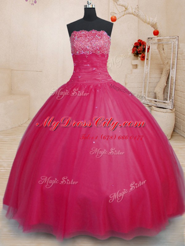 Noble Off the Shoulder Floor Length Ball Gowns Sleeveless Coral Red Sweet 16 Quinceanera Dress Lace Up