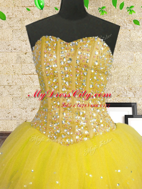 Custom Fit Multi-color Sweetheart Neckline Beading and Ruffles and Sequins Vestidos de Quinceanera Sleeveless Lace Up