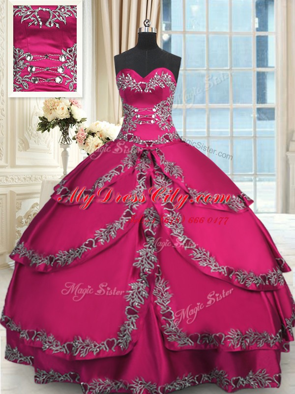 Fabulous Ruffled Floor Length Wine Red Quince Ball Gowns Sweetheart Sleeveless Lace Up