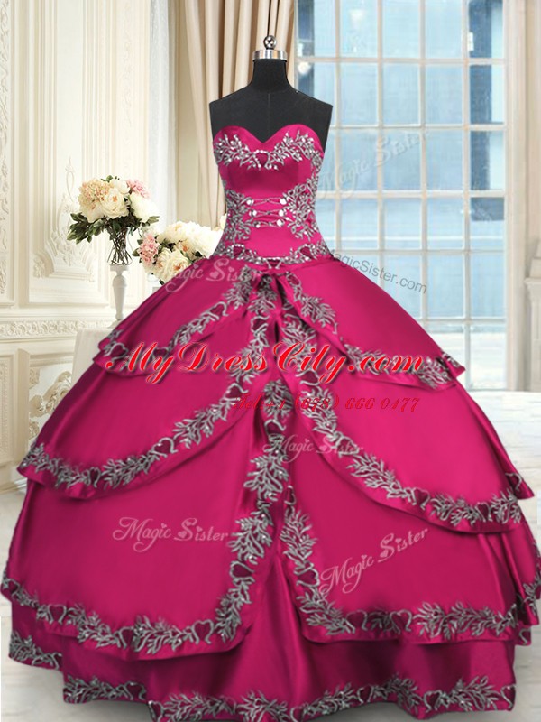 Fabulous Ruffled Floor Length Wine Red Quince Ball Gowns Sweetheart Sleeveless Lace Up