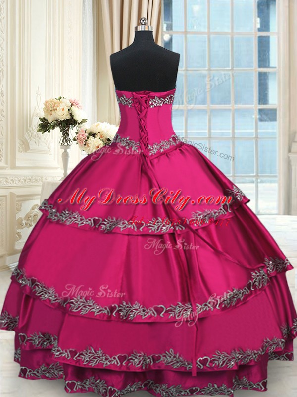 Fabulous Ruffled Floor Length Wine Red Quince Ball Gowns Sweetheart Sleeveless Lace Up