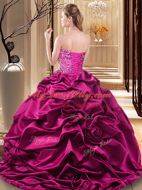 Multi-color Sleeveless Beading and Ruffles Floor Length Quinceanera Dress