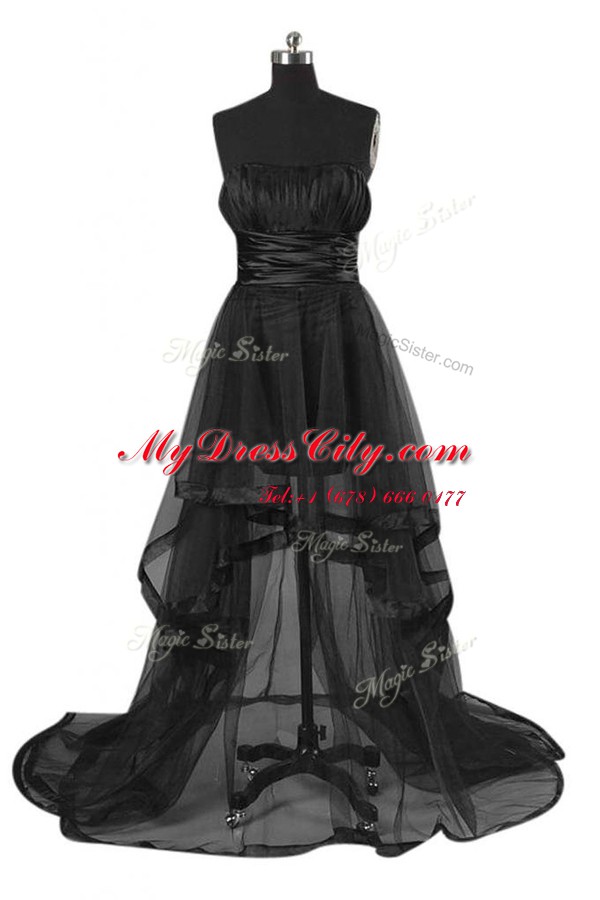 Dazzling Sleeveless Sashes ribbons Zipper Runway Inspired Dress