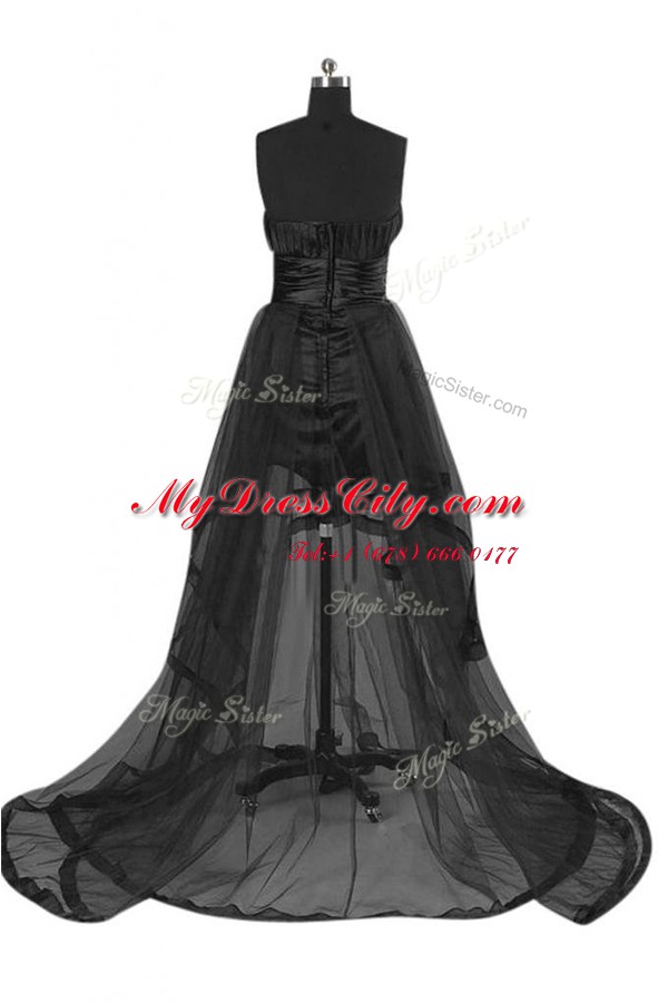 Dazzling Sleeveless Sashes ribbons Zipper Runway Inspired Dress