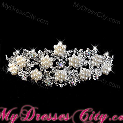 Exclusive Imitation Pear With Alloy Wedding Tiara