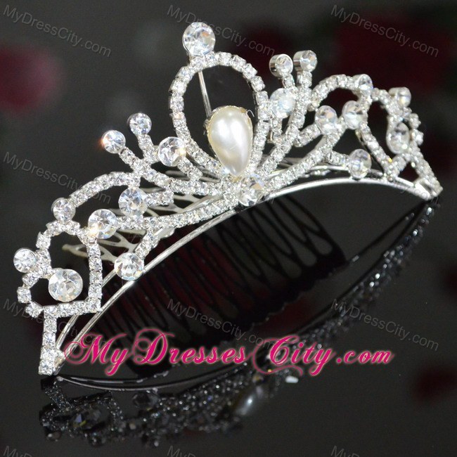 The Most Popular Tiara With Rhinestone And Imitation Pearl