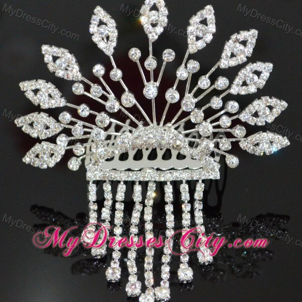 Luxurious Tiara With Rhinestone Adorned