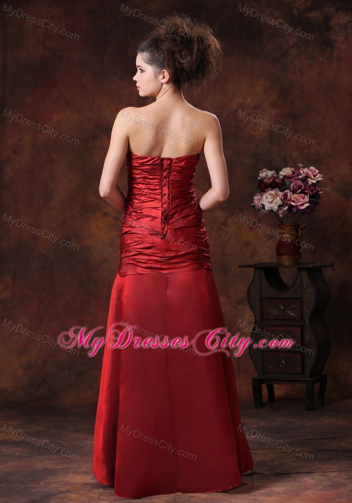 Beading Appliques Strapless Taffeta Back Out Prom Dress