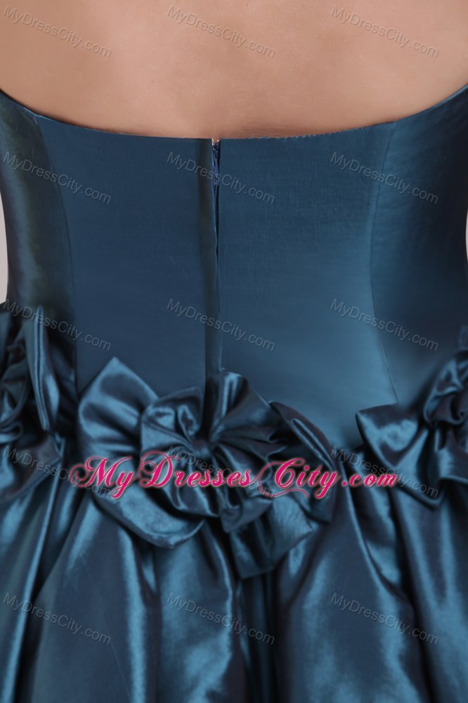 Bowknots Strapless Mini-length Taffeta Cool Back Dress for Prom