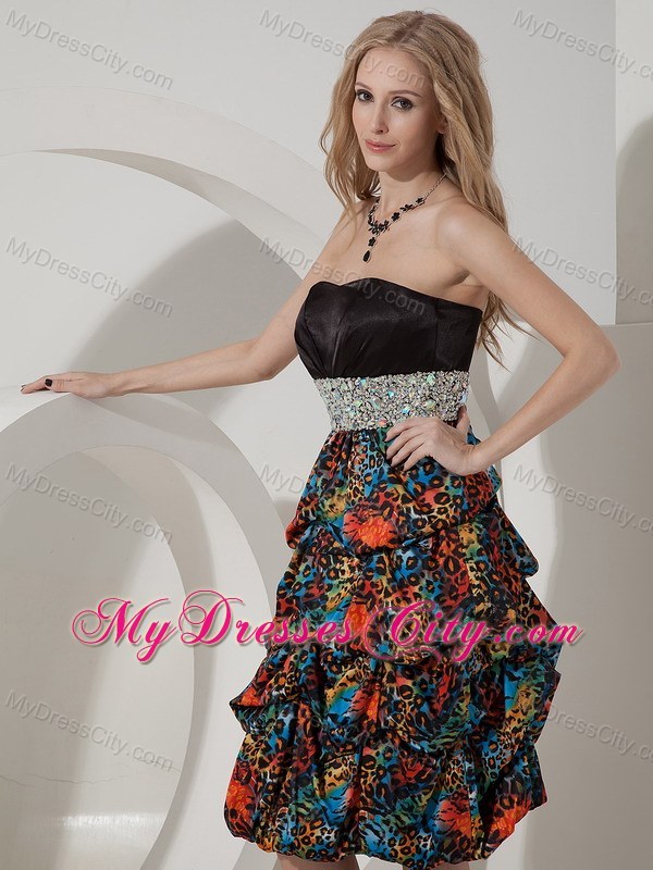 Colorful Sweetheart Pick-ups Back Out Beaded Dress for Prom