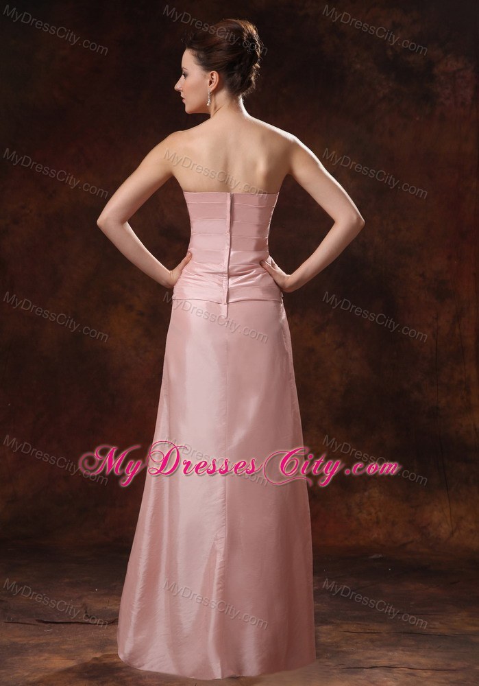 Ruche and Appliques Strapless Beaded Mother Of The Bride Dress With Jacket