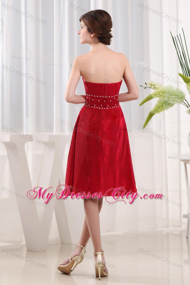 Sweetheart Beading Chiffon Bolero Wine Red Mother Of The Bride Dress