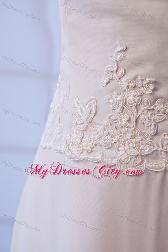 Appliques with Beading Mother of the Bride Dress with Chiffon Coat