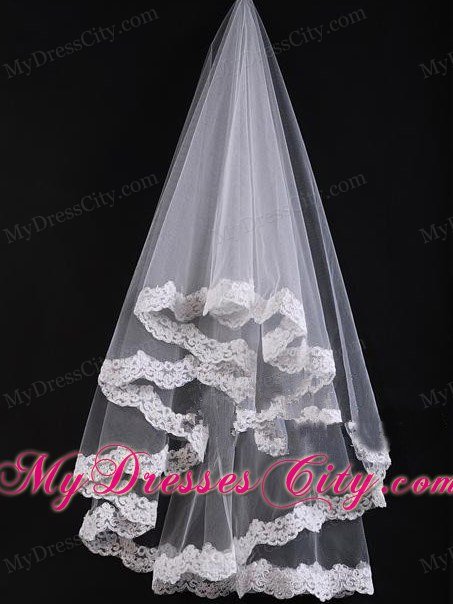 Bridal Veil With Lace On Sale