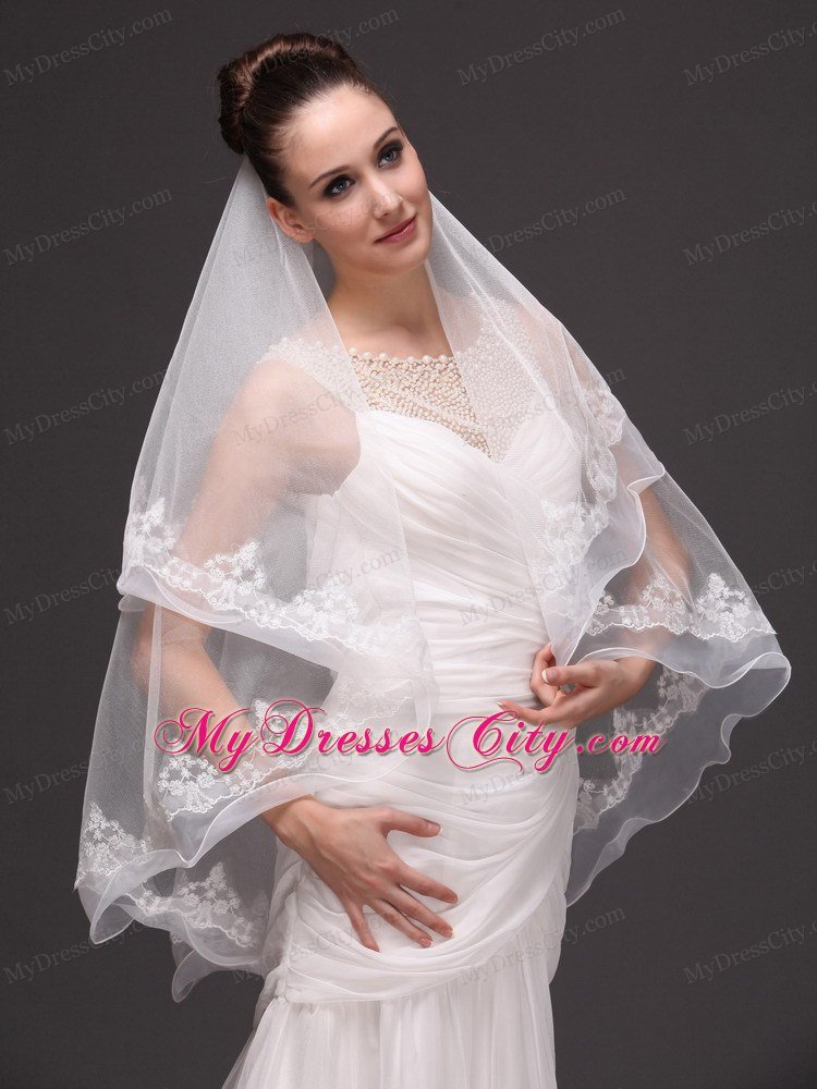 Fashion Best Wedding Veils With Appliques Hot Saling