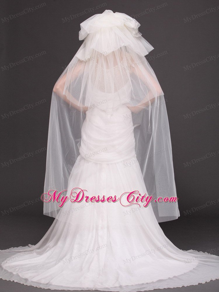 Tulle Four-tier Bridal Veil For Wedding