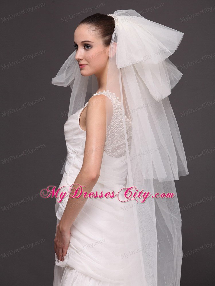 Tulle Four-tier Bridal Veil For Wedding