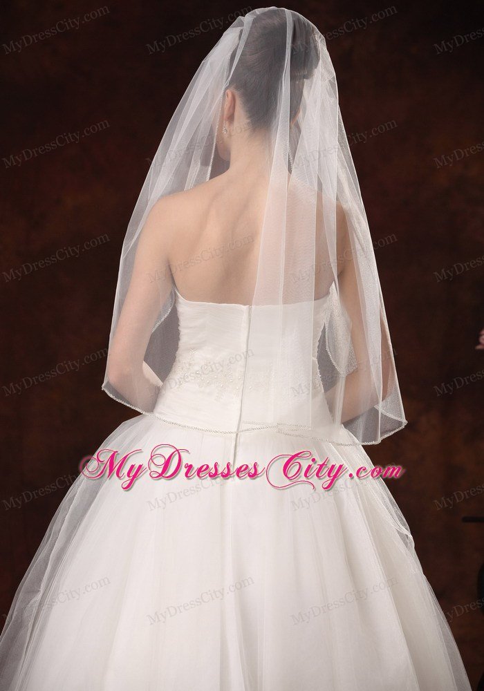 Cheap Drop Tulle Bridal Veils For Wedding