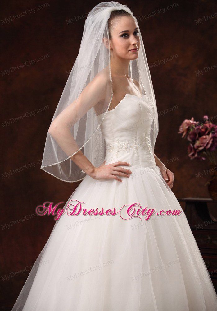 Cheap Drop Tulle Bridal Veils For Wedding