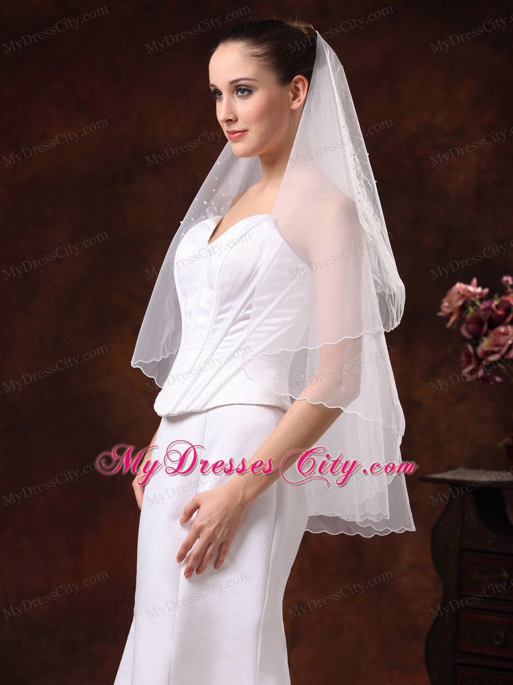 Simple Organza Bridal / Wedding Veil