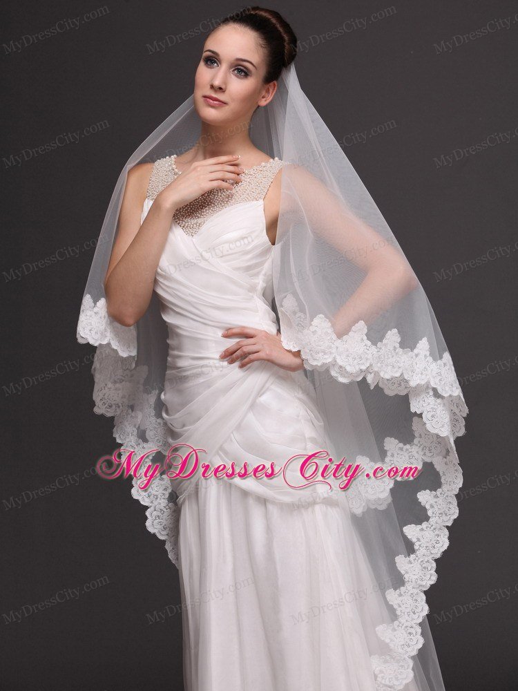 Royal Discount Organza Bridal Veil For Wedding