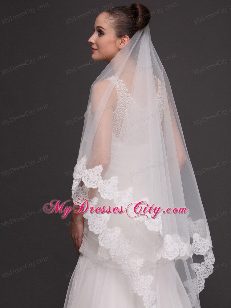 Royal Discount Organza Bridal Veil For Wedding