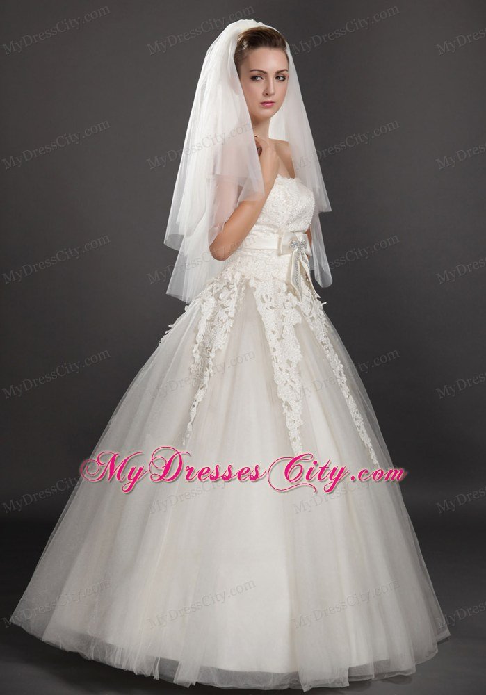 Graceful Two-tier Beautiful Organza Bridal Veil