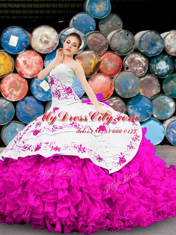 Floor Length Multi-color Quinceanera Dress Sweetheart Sleeveless Lace Up