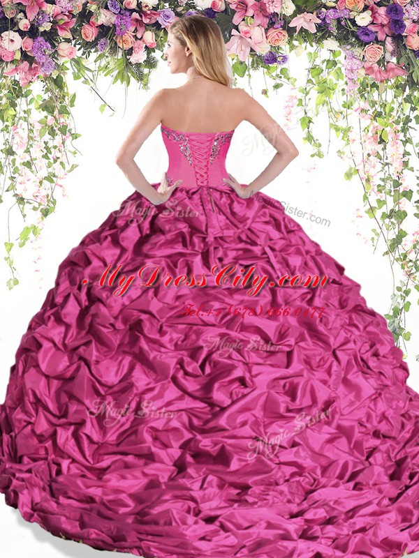 Floor Length Lace Up Quinceanera Dresses Multi-color for Military Ball and Sweet 16 and Quinceanera with Beading and Pick Ups