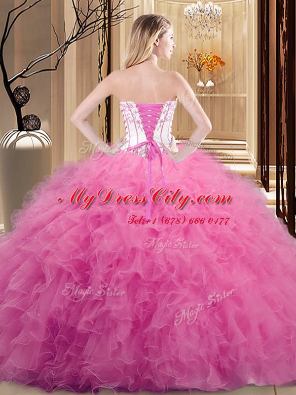 Captivating Floor Length Ball Gowns Sleeveless 15th Birthday Dress Lace Up