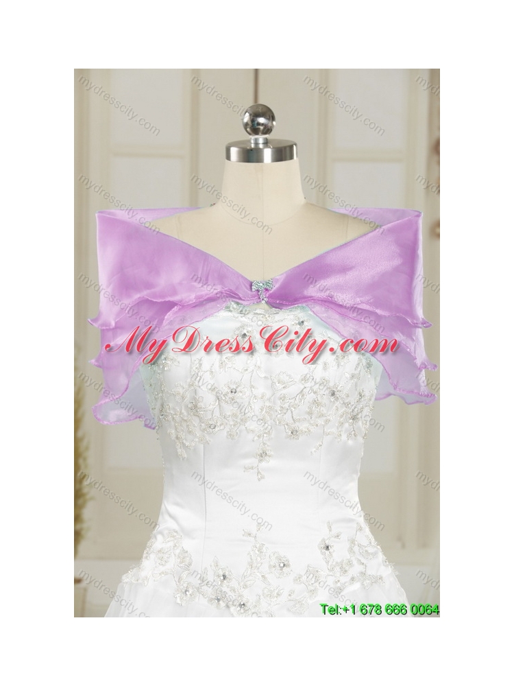 2015 Latest Beading and Ruffles Sweetheart Quinceanera Dresses in Baby Pink