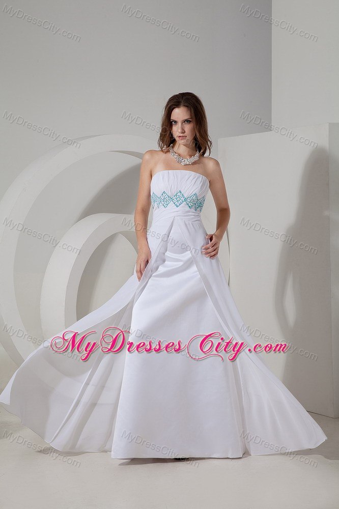 2013 White Ruches and Beaded Chiffon Prom Dress in Party - MyDressCity.com